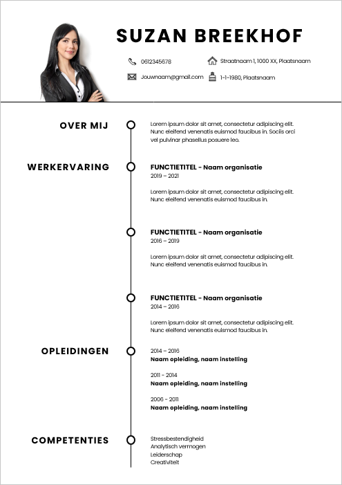 CV-template 'Suzan'