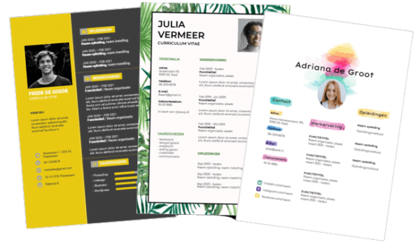 creatieve cv's