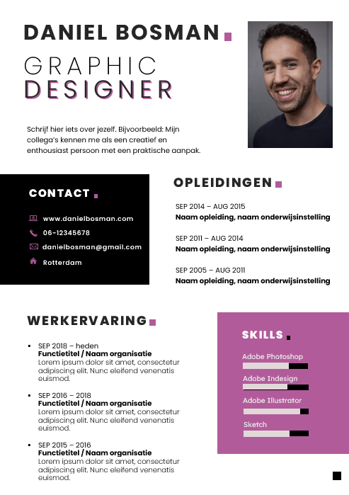 CV-template 'Daniel'