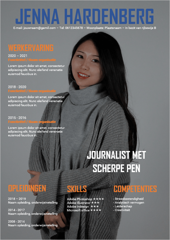 CV-template 'Jenna'