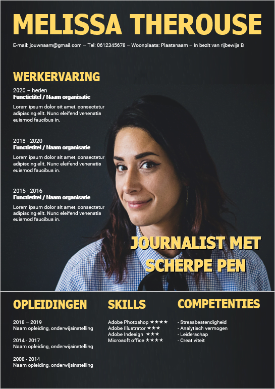 CV-template 'Melissa'